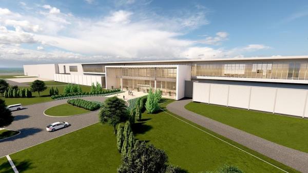 This image provided by LG Energy Solution shows a car battery plant to be completed in Ohio next year under its joint venture with Ho<em></em>nda Motor Co. (PHOTO NOT FOR SALE) (Yonhap)