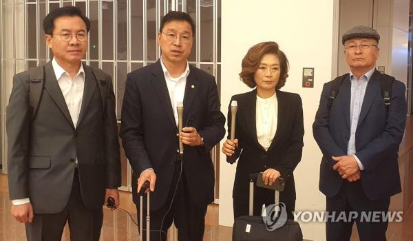 反对党议员访问日本，评估福岛放水计划