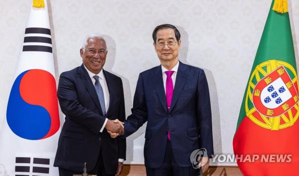 韩国、葡萄牙在总理会谈期间同意建立更紧密的伙伴关系