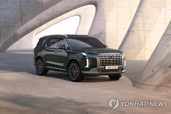 This undated file photo provided by Hyundai Motor Co. shows the Palisade SUV. (PHOTO NOT FOR SALE) (Yonhap)