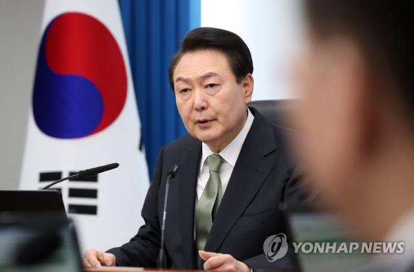 This photo provided by the presidential office shows President Yoon Suk Yeol. (Yonhap)