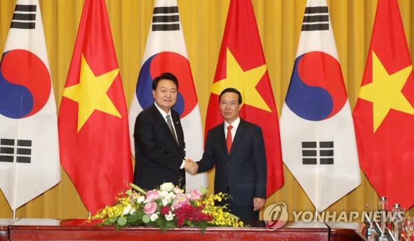Yoon表示，韩国和越南将加强在朝鲜贸易方面的合作