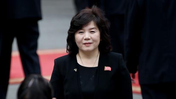 This undated file photo provided by Yo<em></em>nhap News TV shows North Korean Foreign Minister Choe Son-hui. (PHOTO NOT FOR SALE) (Yonhap)