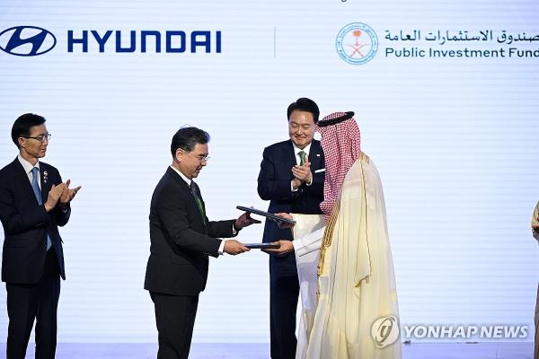 现代汽车将与沙特财富基金共同在沙特阿拉伯建设汽车工厂