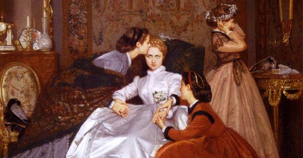 艺术家奥古斯特·图尔穆什(Auguste Toulmouche)的作品《犹豫的未婚夫》(The彷徨的未婚夫)在TikTok上获得了新生，成为女性愤怒的象征