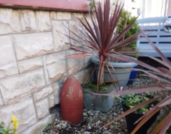 UK couple discovers garden ornament 'dummy missile' they've had for 41 years is actually a live bomb