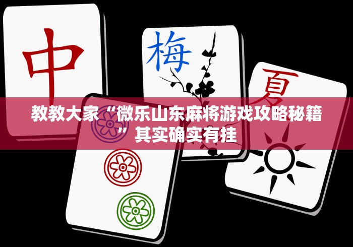 教教大家“微乐山东麻将游戏攻略秘籍”其实确实有挂