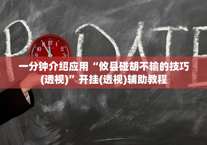 一分钟介绍应用“攸县碰胡不输的技巧(透视)”开挂(透视)辅助教程