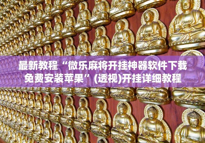 最新教程“微乐麻将开挂神器软件下载免费安装苹果”(透视)开挂详细教程