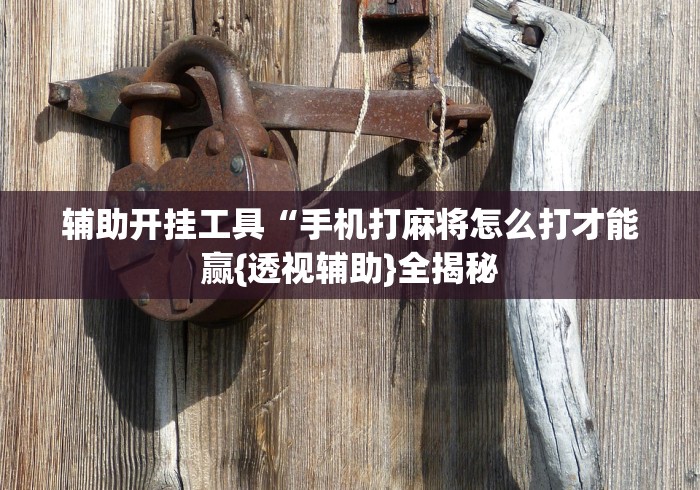 辅助开挂工具“手机打麻将怎么打才能赢{透视辅助}全揭秘 辅助开挂工具“手机打麻将怎么打才能赢{透视辅助}全揭秘