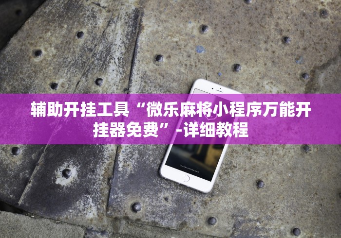 辅助开挂工具“微乐麻将小程序万能开挂器免费”-详细教程