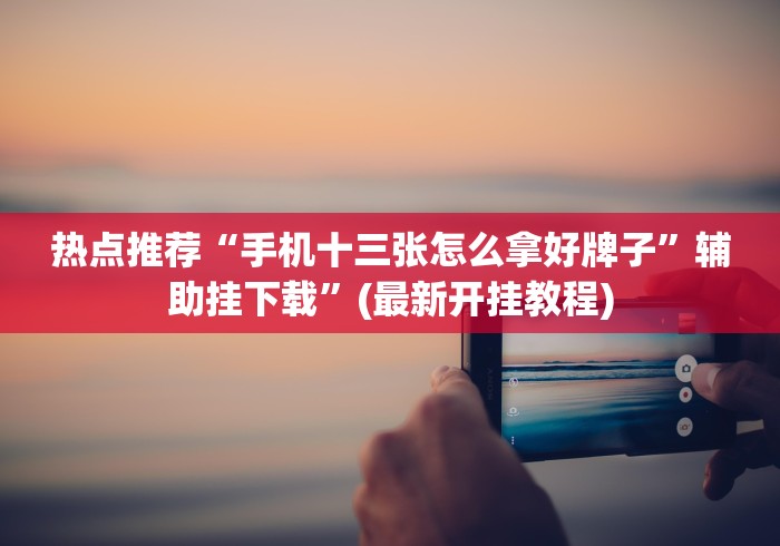 热点推荐“手机十三张怎么拿好牌子”辅助挂下载”(最新开挂教程)