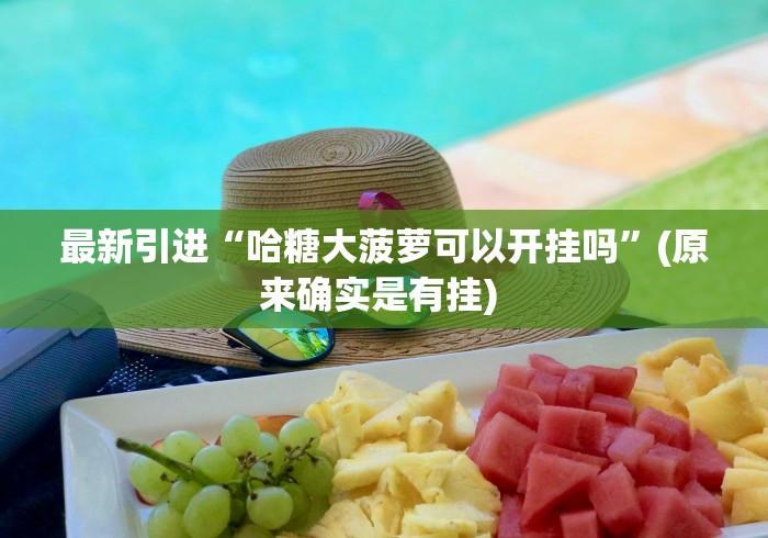 最新引进“哈糖大菠萝可以开挂吗”(原来确实是有挂) 