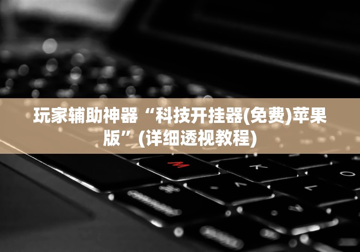 玩家辅助神器“科技开挂器(免费)苹果版”(详细透视教程)