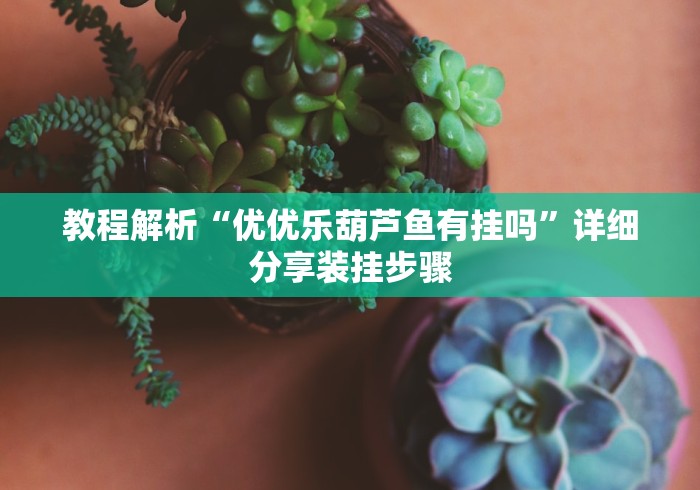 教程解析“优优乐葫芦鱼有挂吗”详细分享装挂步骤