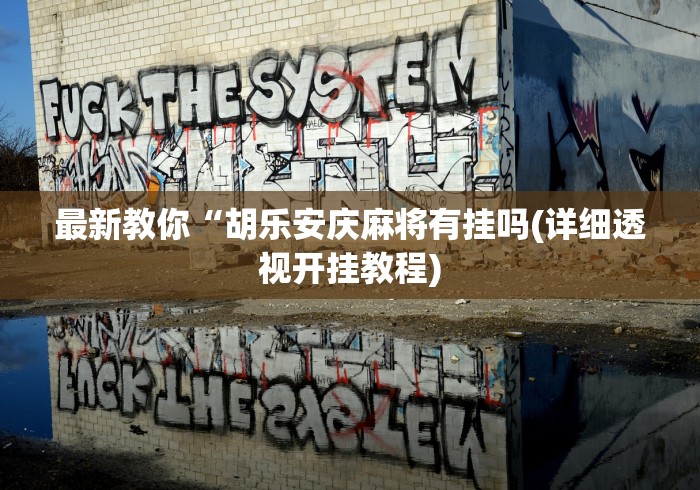 最新教你“胡乐安庆麻将有挂吗(详细透视开挂教程)