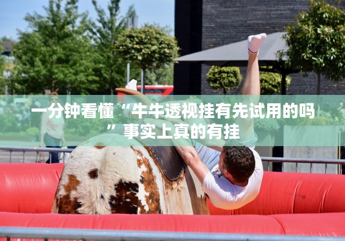 一分钟看懂“牛牛透视挂有先试用的吗”事实上真的有挂