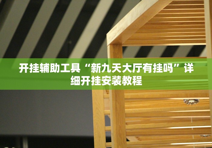 开挂辅助工具“新九天大厅有挂吗”详细开挂安装教程