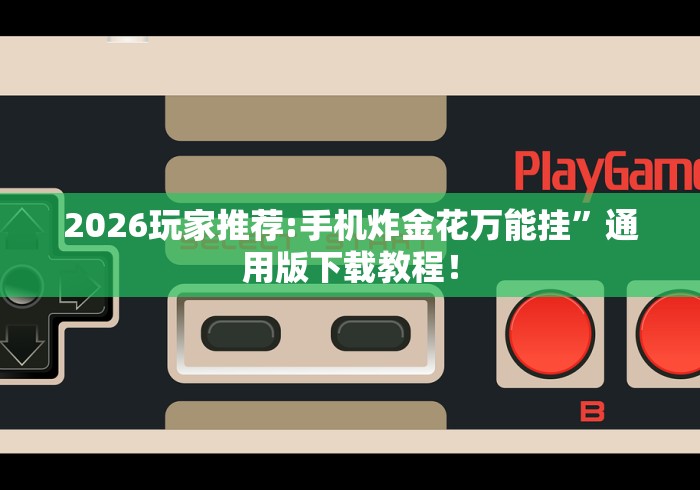 2026玩家推荐:手机炸金花万能挂”通用版下载教程！
