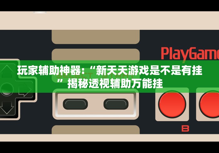 玩家辅助神器:“新天天游戏是不是有挂”揭秘透视辅助万能挂