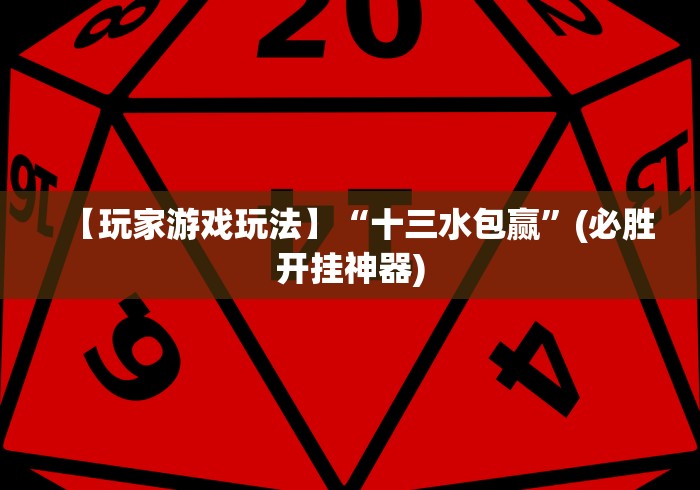 【玩家游戏玩法】“十三水包赢”(必胜开挂神器)