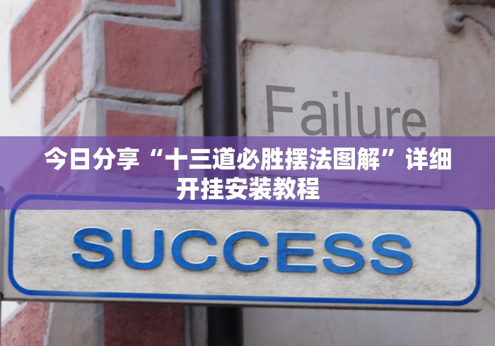 今日分享“十三道必胜摆法图解”详细开挂安装教程