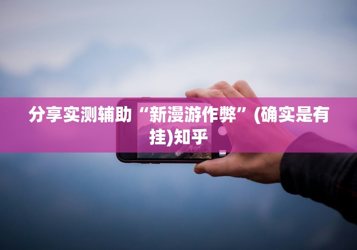分享实测辅助“新漫游作弊”(确实是有挂)知乎