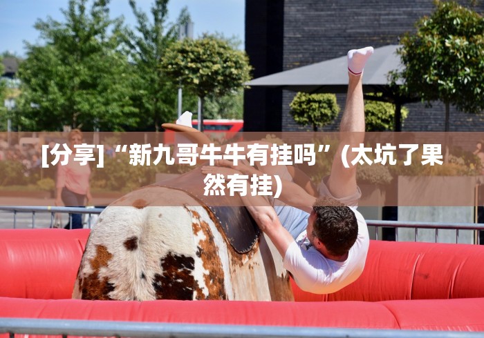 [分享]“新九哥牛牛有挂吗”(太坑了果然有挂)