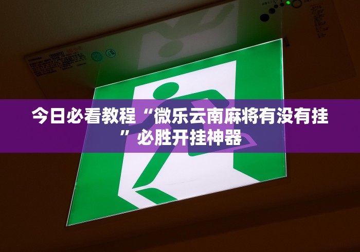 今日必看教程“微乐云南麻将有没有挂”必胜开挂神器