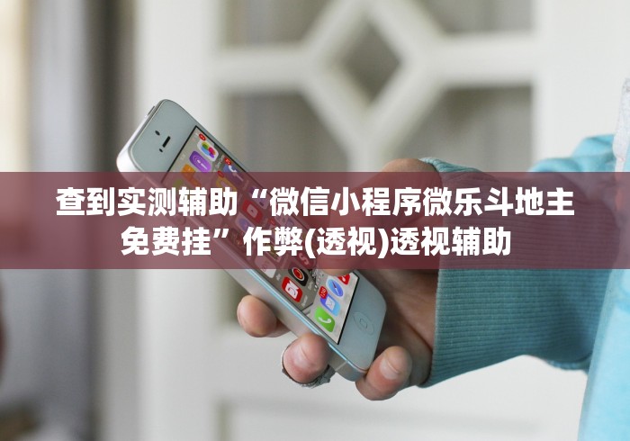 查到实测辅助“微信小程序微乐斗地主免费挂”作弊(透视)透视辅助