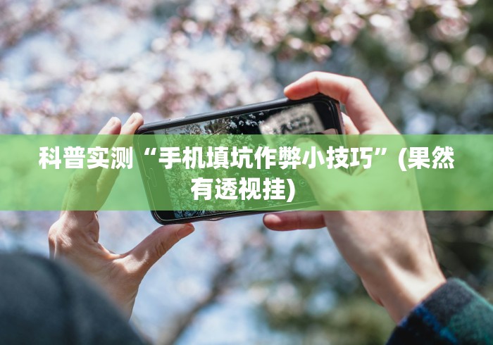科普实测“手机填坑作弊小技巧”(果然有透视挂) 