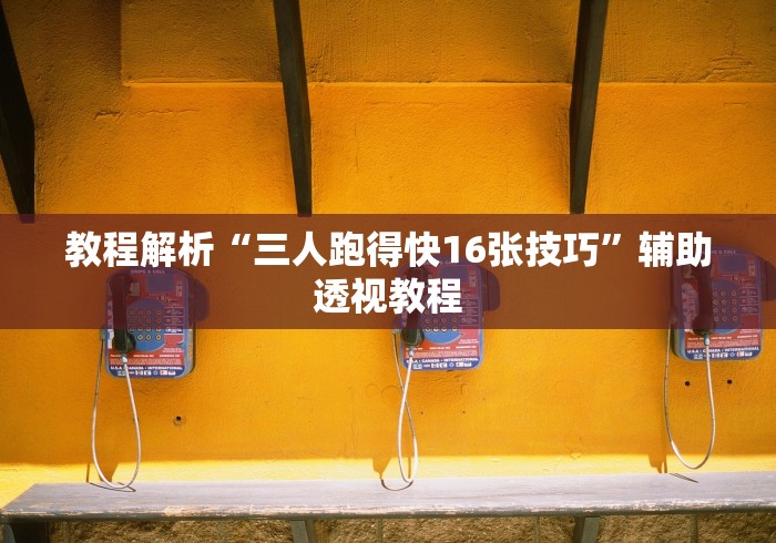 教程解析“三人跑得快16张技巧”辅助透视教程