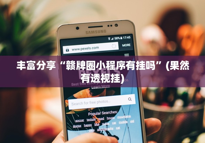 丰富分享“赣牌圈小程序有挂吗”(果然有透视挂)
