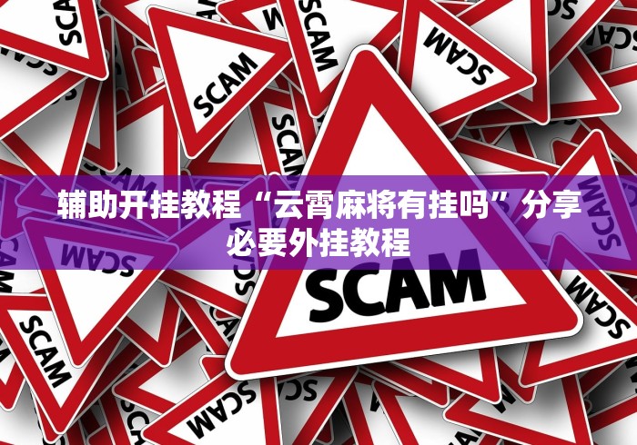 辅助开挂教程“云霄麻将有挂吗”分享必要外挂教程