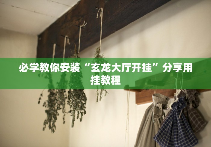 必学教你安装“玄龙大厅开挂”分享用挂教程