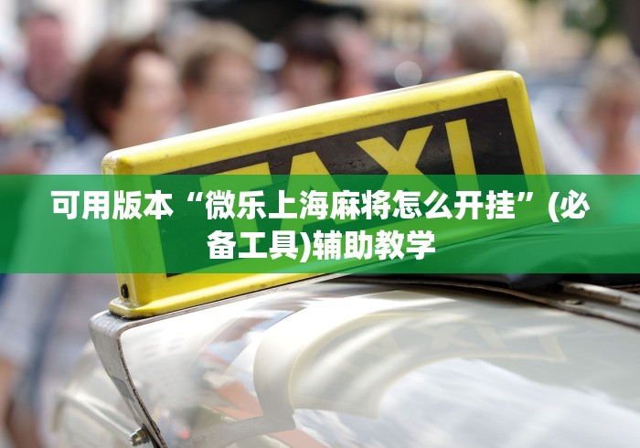 可用版本“微乐上海麻将怎么开挂	”(必备工具)辅助教学