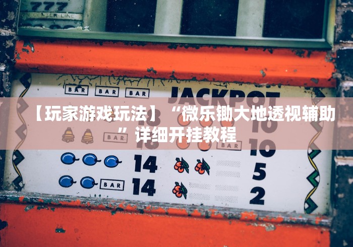 【玩家游戏玩法】“微乐锄大地透视辅助”详细开挂教程