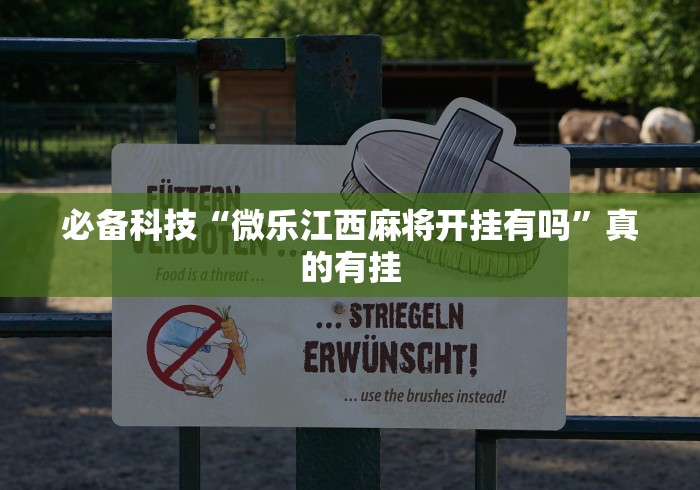 必备科技“微乐江西麻将开挂有吗”真的有挂