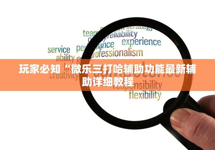 玩家必知“微乐三打哈辅助功能最新辅助详细教程
