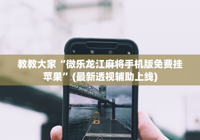 教教大家“微乐龙江麻将手机版免费挂苹果”(最新透视辅助上线)