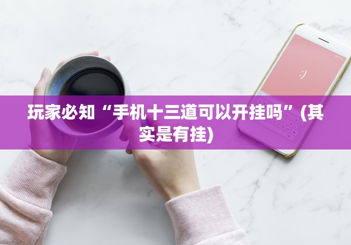 玩家必知“手机十三道可以开挂吗”(其实是有挂)