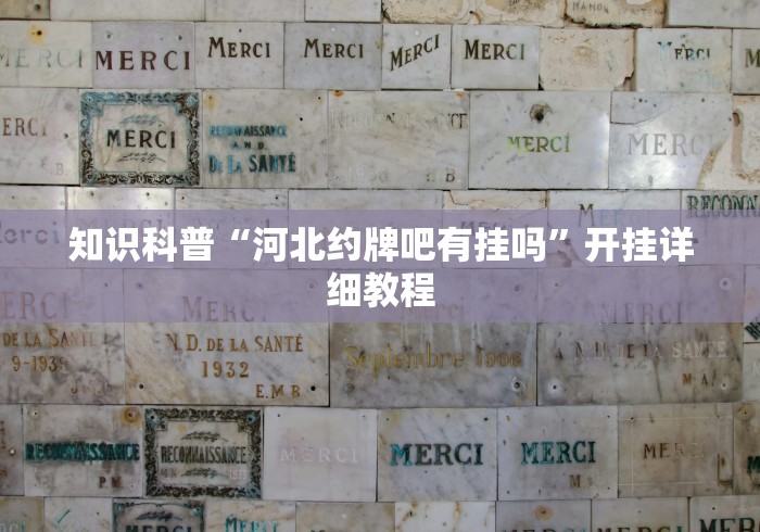 知识科普“河北约牌吧有挂吗”开挂详细教程