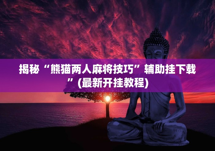 揭秘“熊猫两人麻将技巧”辅助挂下载	”(最新开挂教程)