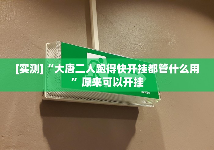 [实测]“大唐二人跑得快开挂都管什么用”原来可以开挂