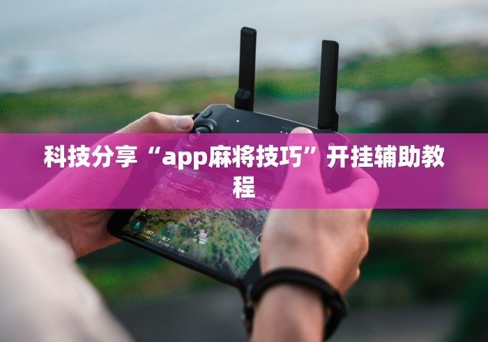 科技分享“app麻将技巧”开挂辅助教程