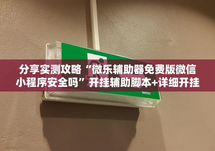 分享实测攻略“微乐辅助器免费版微信小程序安全吗”开挂辅助脚本+详细开挂