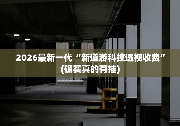 2026最新一代“新道游科技透视收费	”(确实真的有挂)