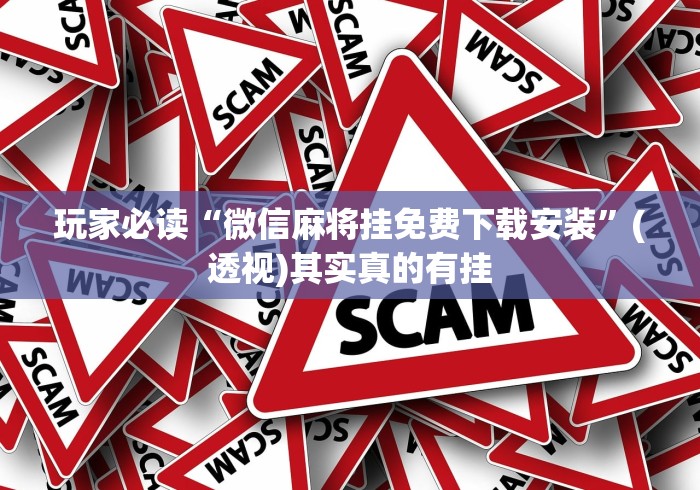 玩家必读“微信麻将挂免费下载安装”(透视)其实真的有挂
