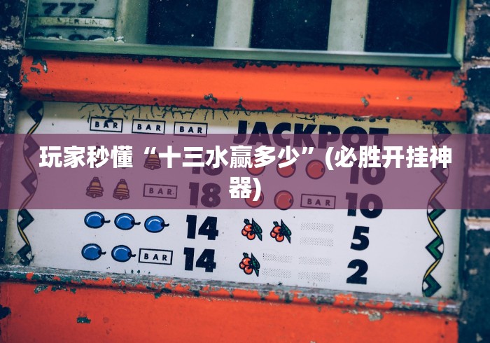 玩家秒懂“十三水赢多少”(必胜开挂神器)