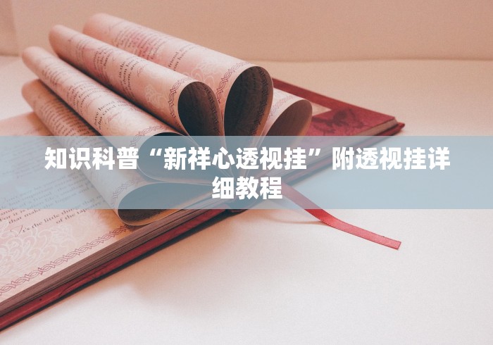 知识科普“新祥心透视挂”附透视挂详细教程